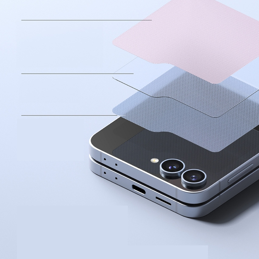 Szkło na ekran zewnętrzny Ringke Cover Display 2-Pack do Galaxy Z Flip7 FE / Flip6, 2 sztuki